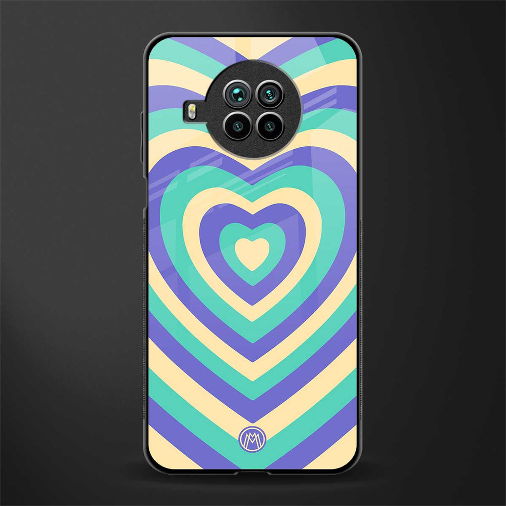 y2k purple creams heart aesthetic glass case for mi 10i image
