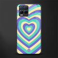 y2k purple creams heart aesthetic glass case for realme 8 4g image