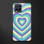 y2k purple creams heart aesthetic glass case for realme 8 4g image
