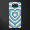 y2k purple creams heart aesthetic glass case for poco x3 image