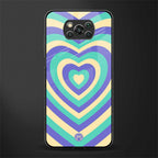y2k purple creams heart aesthetic glass case for poco x3 pro image