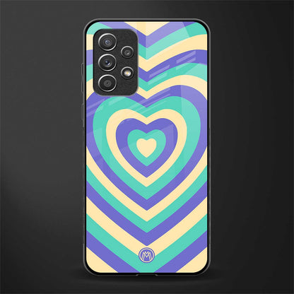 y2k purple creams heart aesthetic glass case for samsung galaxy a52 image