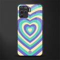 y2k purple creams heart aesthetic glass case for oppo f19 pro image