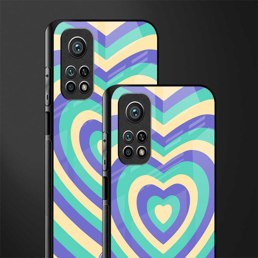 y2k purple creams heart aesthetic glass case for mi 10t 5g image-2