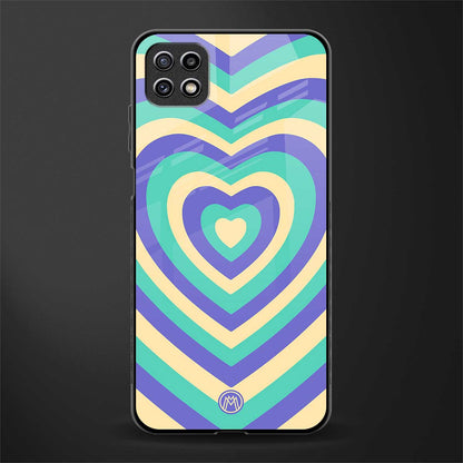 y2k purple creams heart aesthetic glass case for samsung galaxy a22 5g image