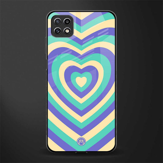 y2k purple creams heart aesthetic glass case for samsung galaxy a22 5g image