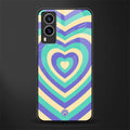 y2k purple creams heart aesthetic glass case for vivo v21e 5g image