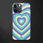 y2k purple creams heart aesthetic glass case for iphone 12 pro image