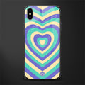 y2k purple creams heart aesthetic glass case for iphone xs max image