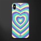 y2k purple creams heart aesthetic glass case for iphone xs max image