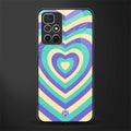 y2k purple creams heart aesthetic glass case for redmi 10 prime image