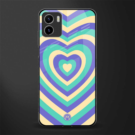 y2k purple creams heart aesthetic glass case for vivo y15s image