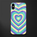 y2k purple creams heart aesthetic glass case for iphone xs image