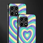 y2k purple creams heart aesthetic glass case for oneplus 10 pro 5g image-2