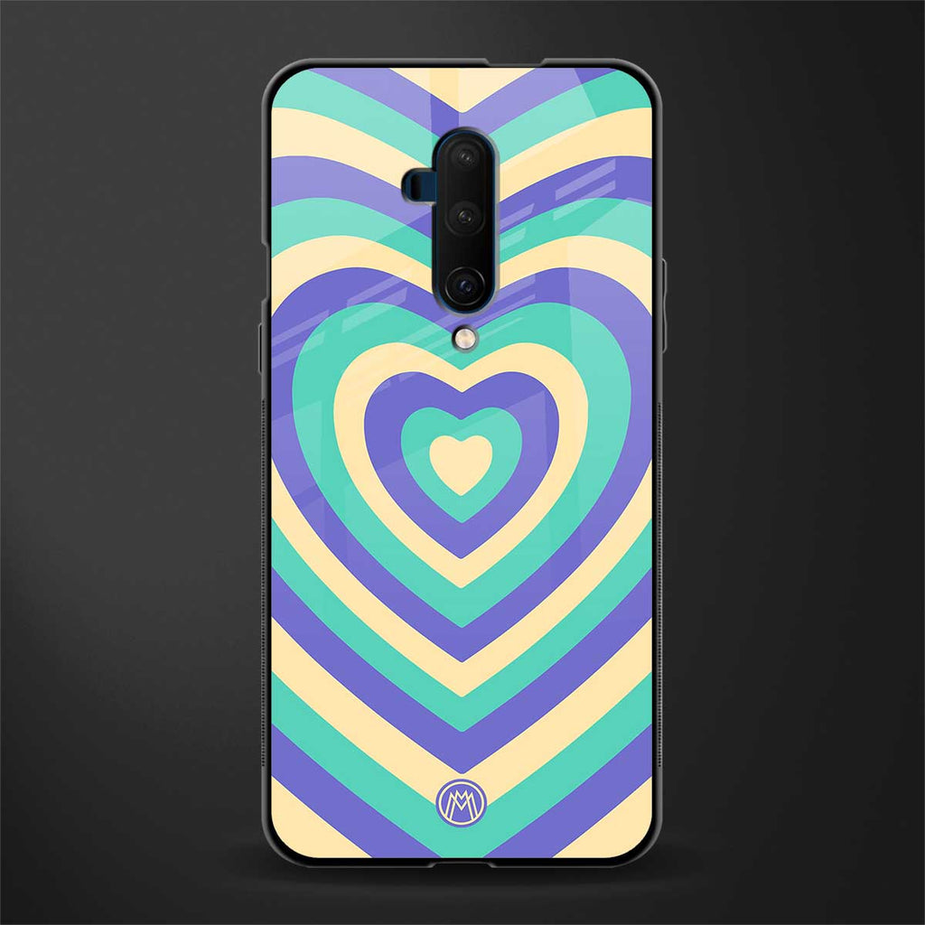 y2k purple creams heart aesthetic glass case for oneplus 7t pro image