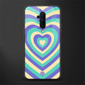 y2k purple creams heart aesthetic glass case for oneplus 7t pro image