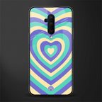 y2k purple creams heart aesthetic glass case for oneplus 7t pro image