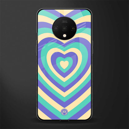 y2k purple creams heart aesthetic glass case for oneplus 7t image