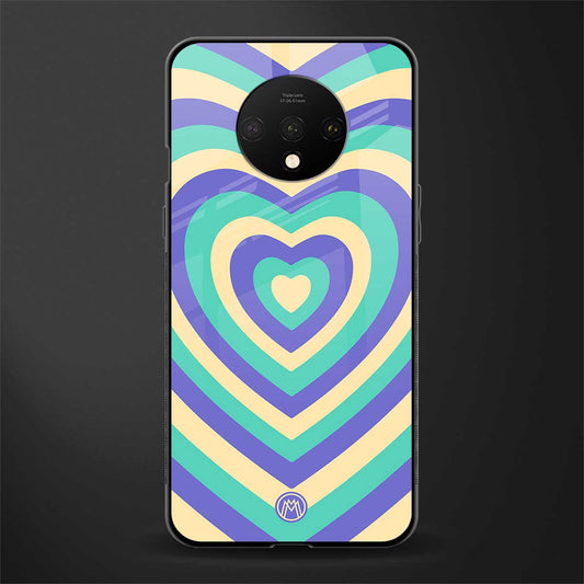 y2k purple creams heart aesthetic glass case for oneplus 7t image