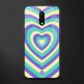 y2k purple creams heart aesthetic glass case for oneplus 7 image