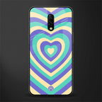 y2k purple creams heart aesthetic glass case for oneplus 7 image