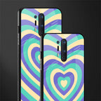 y2k purple creams heart aesthetic glass case for oneplus 8 pro image-2