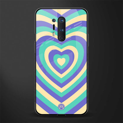y2k purple creams heart aesthetic glass case for oneplus 8 pro image