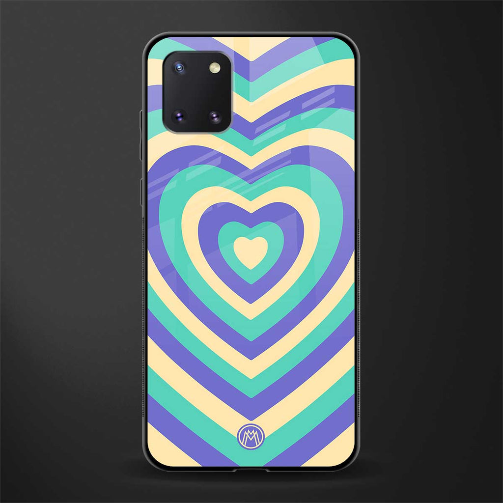 y2k purple creams heart aesthetic glass case for samsung galaxy note 10 lite image