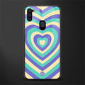 y2k purple creams heart aesthetic glass case for samsung a11 image