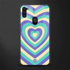 y2k purple creams heart aesthetic glass case for samsung a11 image