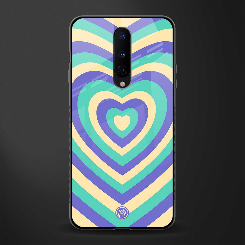 y2k purple creams heart aesthetic glass case for oneplus 8 image