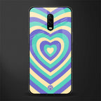 y2k purple creams heart aesthetic glass case for oneplus 6t image