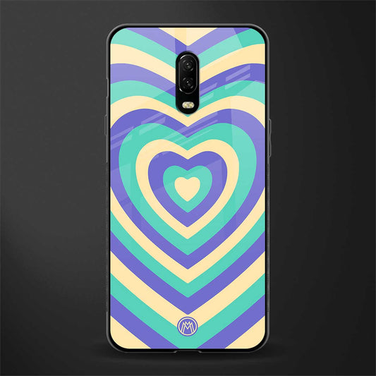 y2k purple creams heart aesthetic glass case for oneplus 6t image