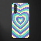y2k purple creams heart aesthetic glass case for oneplus nord ac2001 image