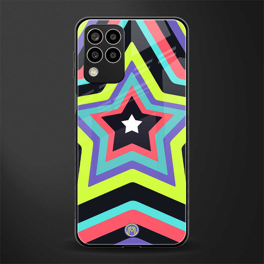y2k purple green stars back phone cover | glass case for samsung galaxy m33 5g