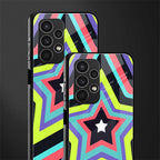 y2k purple green stars back phone cover | glass case for samsung galaxy a13 4g