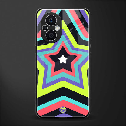 y2k purple green stars back phone cover | glass case for oppo f21 pro 5g