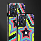 y2k purple green stars back phone cover | glass case for oneplus 9
