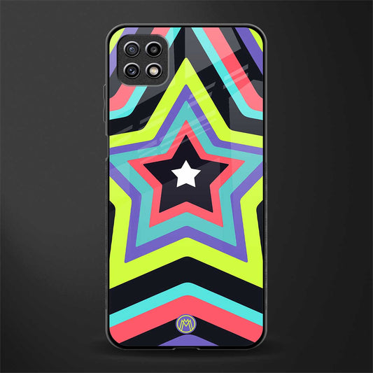 y2k purple green stars back phone cover | glass case for samsung galaxy f42