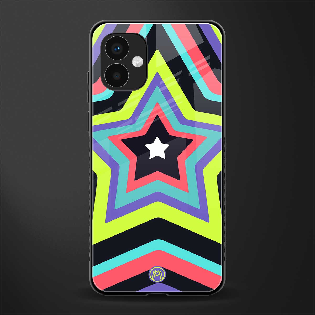 y2k purple green stars back phone cover | glass case for samsung galaxy a04