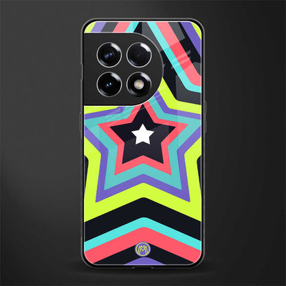 y2k purple green stars back phone cover | glass case for oneplus 11r