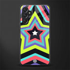 y2k purple green stars back phone cover | glass case for samsun galaxy a24 4g