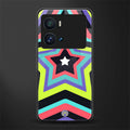 y2k purple green stars back phone cover | glass case for iQOO 9 Pro