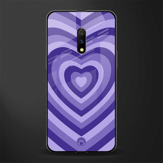 y2k purple hearts aesthetic glass case for oppo k3 image