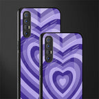 y2k purple hearts aesthetic glass case for oppo reno 3 pro image-2