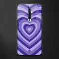 y2k purple hearts aesthetic glass case for oppo reno 2f image