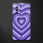 y2k purple hearts aesthetic glass case for vivo v15 pro image