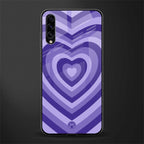 y2k purple hearts aesthetic glass case for samsung galaxy a30s image