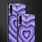 y2k purple hearts aesthetic glass case for samsung galaxy a70s image-2