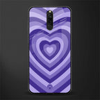 y2k purple hearts aesthetic glass case for redmi 8 image